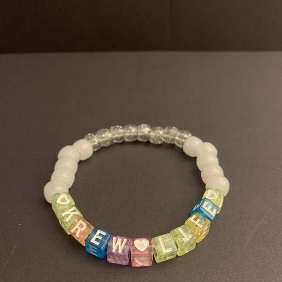 Krewella and Krewlife Kandi Beaded Bracelet Set of 3 Rave & Festival Accessories - Picture 4 of 4